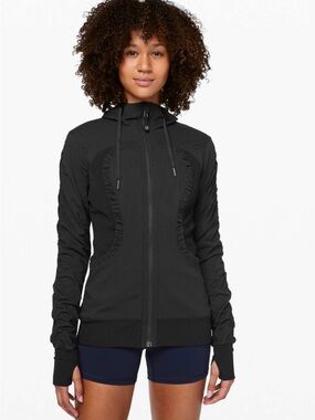 lululemon athletica dance studio jacket III black/ heathered black size 4